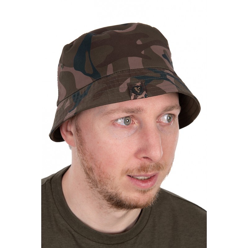 Fox Reversible Bucket Hat Khaki/Camo Fishing Hat