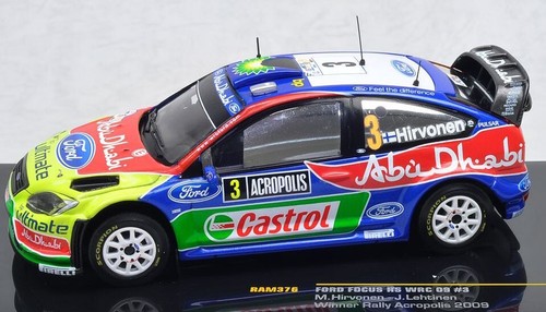 Ixo 1/43 Ford Focus RS WRC 2009 Winner Rally Acropolis #3 Hirvonen Model Car - Picture 2 of 4