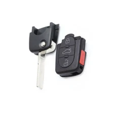3+1 Button Flip Remote Key Fob w/ID48 Chip for 1997-2005 Audi A4 B5 B6 2003 RS6