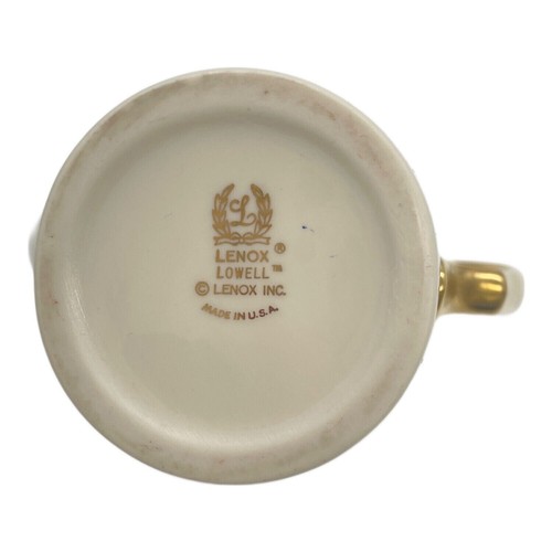 LENOX Lowell Coffee Pot Gold Stamp Mansfield Bone China Teapot USA - Picture 7 of 9