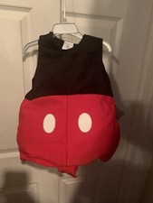 NWT Disney Store Plush Mickey Mouse Costume Baby Size 12-18 Months Nose Squeaks