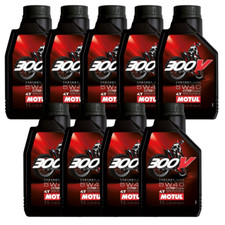 Motul 300V Factory Line Road Racing 5W40 100% Synthetic Oil 104112 1L 9 Pack 68.00 per gallon