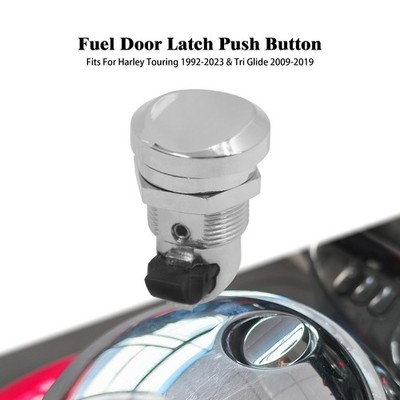 Chrom Motorbike Druckknopf Tankklappe Verriegelung Für Harley Touring 1992 2023