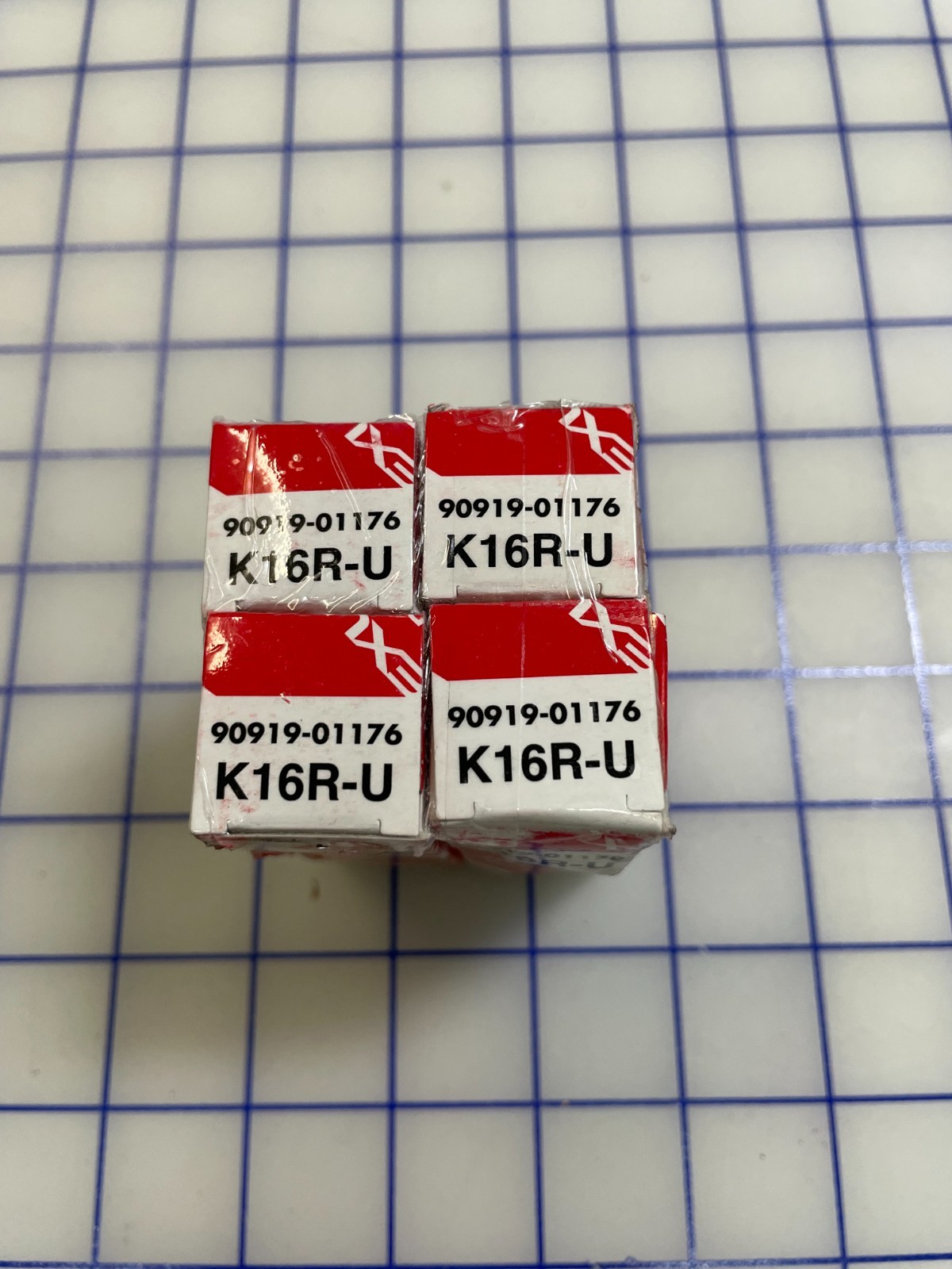 Toyota Scion Spark Plug Set of 4 Genuine OEM  90919-01176   K16R-U