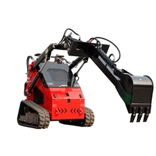 Single Arm Digger 12in Bucket Backhoe Attachment for Mini Skid Steer Loaders