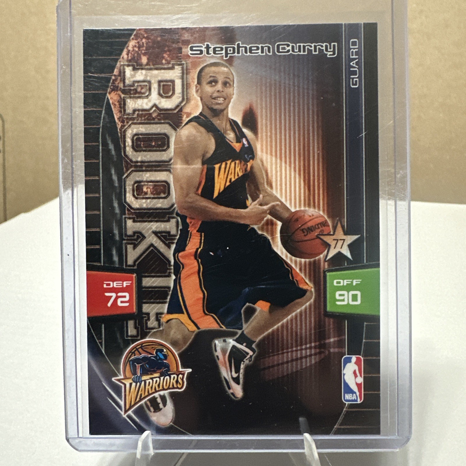 Panini 2009-10 Adrenalyn XL Rookie Stephen Curry #77 Golden State Warriors