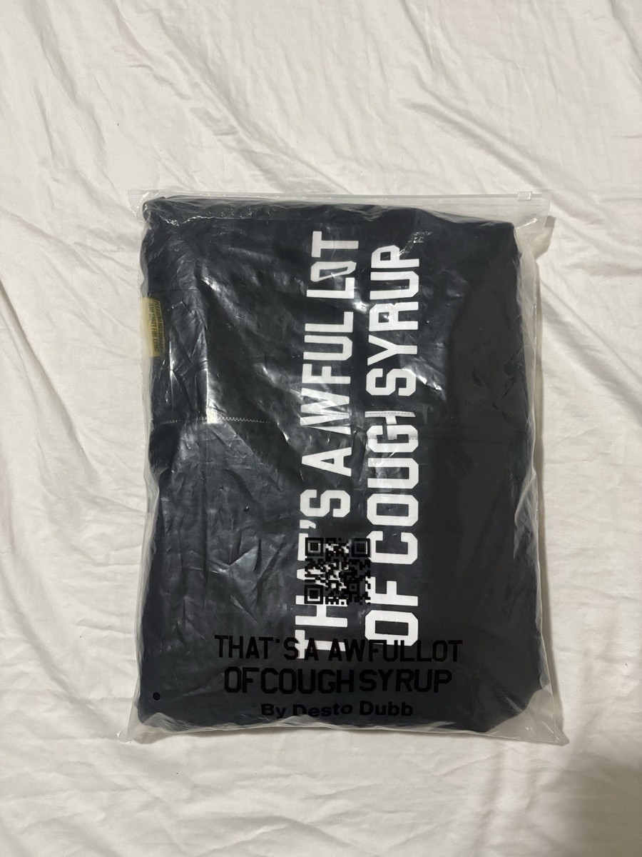 That's A Awful Lot Of Cough Syrup Black Full Zip Hoodie (L) | eBay