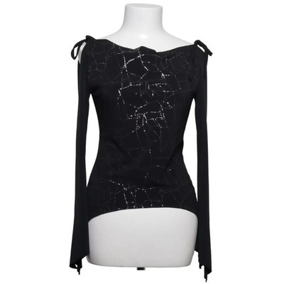 Charbell, Top, Größe: ONE SIZE, Schwarz/Silber, Elasthan/Polyester #Him
