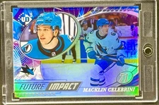 Macklin Celebrini RARE ROOKIE RC REFRACTOR  INVESTMENT CARD SHARKS ROTY MINT