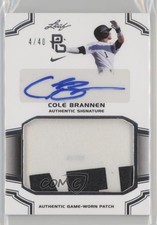 2016 Leaf Perfect Game National Showcase Silver 4/40 Cole Brannen Patch Auto 0aa