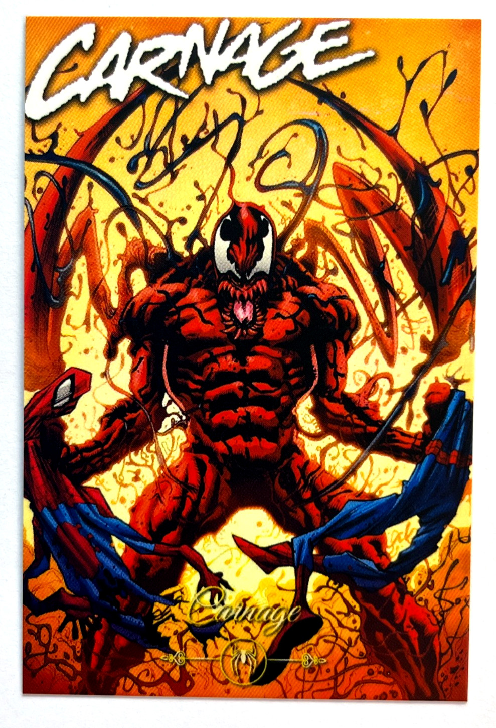 2025 SPIDER-MAN Collectoons Card #072 Cover Art Carnage Venom Marvel MCU