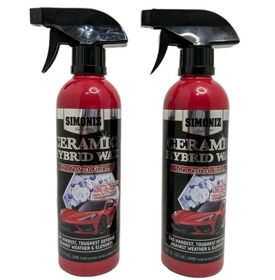 Simoniz Ceramic Hybrid Wax 16oz 2 Pk Super Hard Perfect Finish Car Spray Sealant