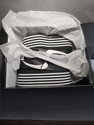 NIKE x Comme Des Garcons CDG platform Cortez sneakers Black US 5 Slightly USED 