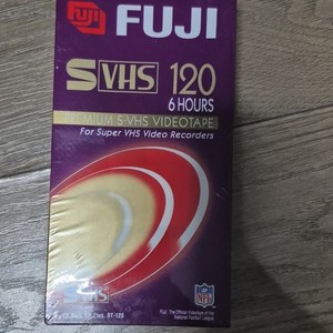 Fuji Premium Super VHS S-VHS ST-120 120 Videotape 6 Hours Sleeve 1996