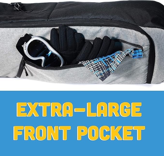 ATHLETICO Peak Padded Snowboard Bag - Travel Bag for Single Snowboard and Snowbo