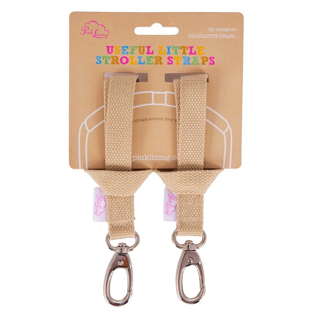 Pink Lining Stroller Straps Pram Bag Clips Universal Buggy Changing Bag Hooks