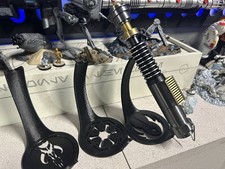 Lightsaber Stand 1:1 Scale Display Stand, 3D Printed Black Plastic