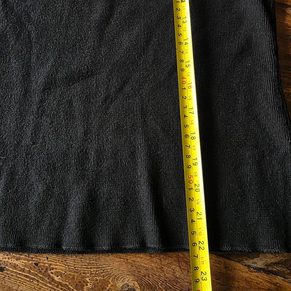 Jones Wear 运动黑色无袖针织上衣女式大号休闲 — 第 4/4 张图片