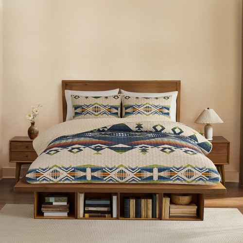Pendleton King Pendleton King Creekside Tan Quilt & Sham Set, 100% cotton, New w/ Tags ...