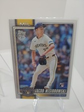 2026 Topps Jacob Misiorowski Rc #10 Milwaukee Brewers Rookie Series 1