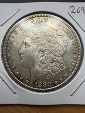 1880 S Morgan Dollar - BU - Toned - As Shown! (#2692)