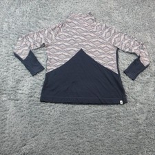 Smartwool Pullover Womens XL Blue Geometric M...