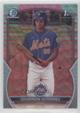 2023 Bowman Chrome Aqua & Pink Vapor Refractor 50/125 Daiverson Gutierrez 18q6