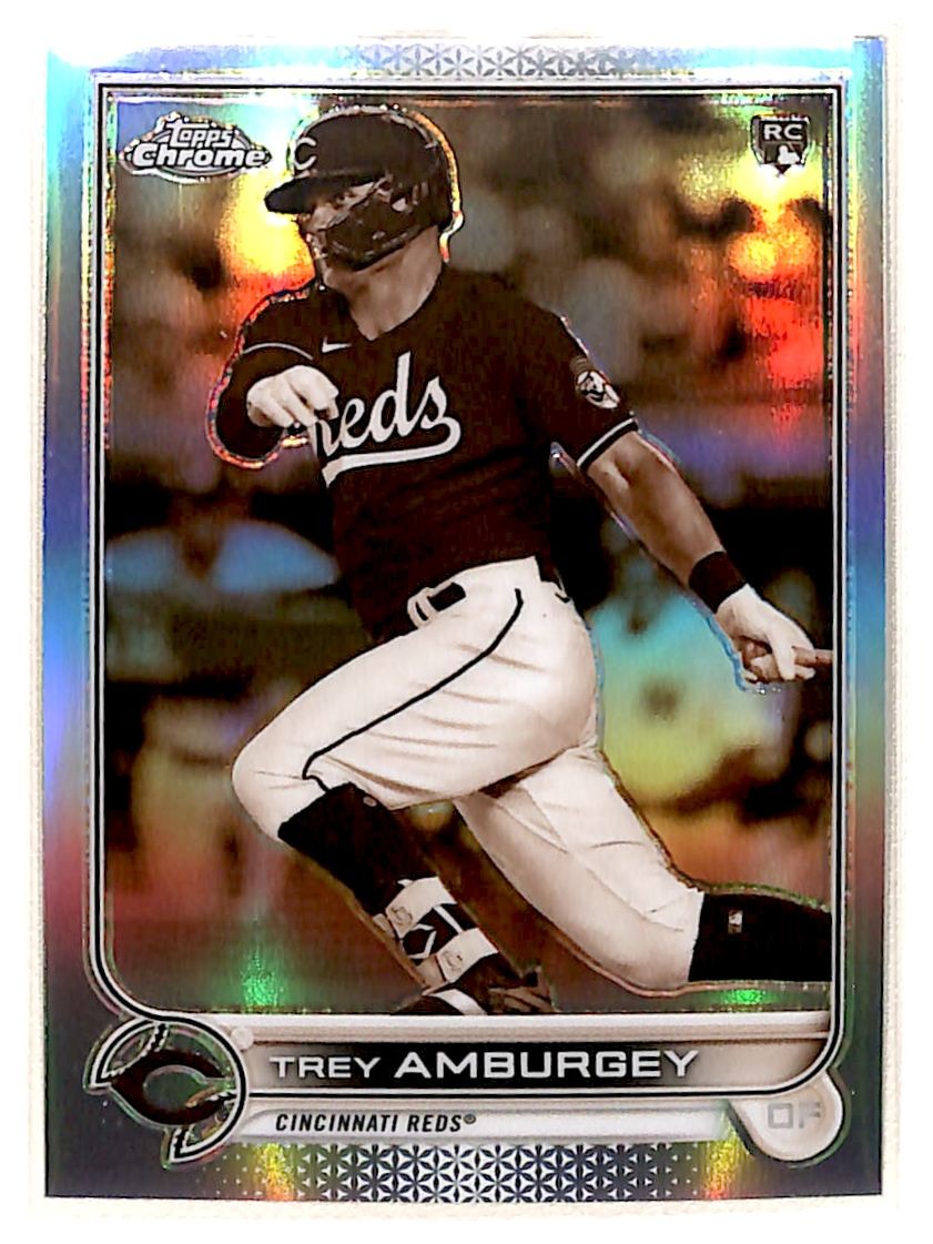 2022 Topps Chrome Sepia Refractor Trey Amburgey RC Cincinnati Reds #61