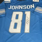 Detroit Lions Calvin Johnson #81 Autographed Football Jersey JSA Authenticated