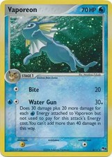vaporeon pokemon card price [2] Quick Attack (10+)Flip a coin Vaporeon [Holo] #6 Prices |