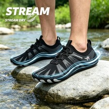 Men Protective Reef Aqua Socks, Quick Dry Beach Surf Diving Water Shoes