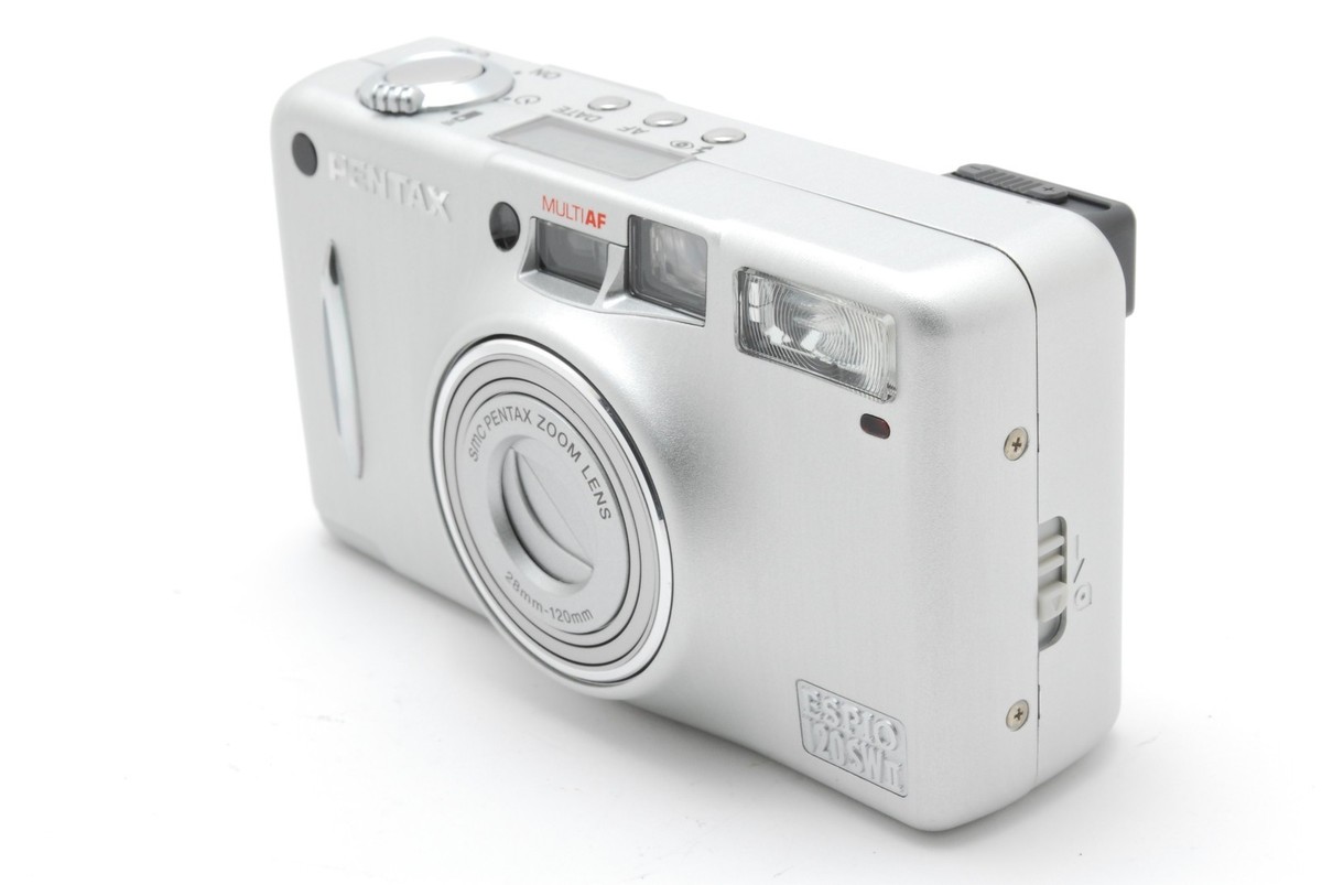 NEAR MINT】PENTAX ESPIO 120SW II Silver Point & Shoot 35mm Film