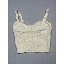 Wilfred Bustier Crop Top Knit Oatmeal Beige M Womens