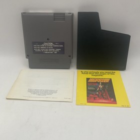 Jack Nicklaus' Championship Golf Nintendo NES Cartridge Manual and Sleeve