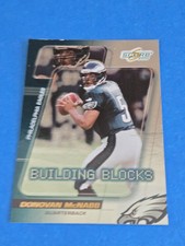 DONOVAN MCNABB  - 2000 SCORE FOOTBALL - BUILDING BLOCKS  INSERT CARD #BB22