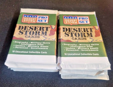 1991 DESERT STORM PRO SET TRADING CARDS - LOT OF 12 - 120 CARDS