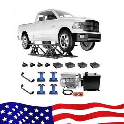 Portable Car Lift 7000 LBS, Heavy Duty Carbon Steel Scissor Lift, 26.8'' Max Lift