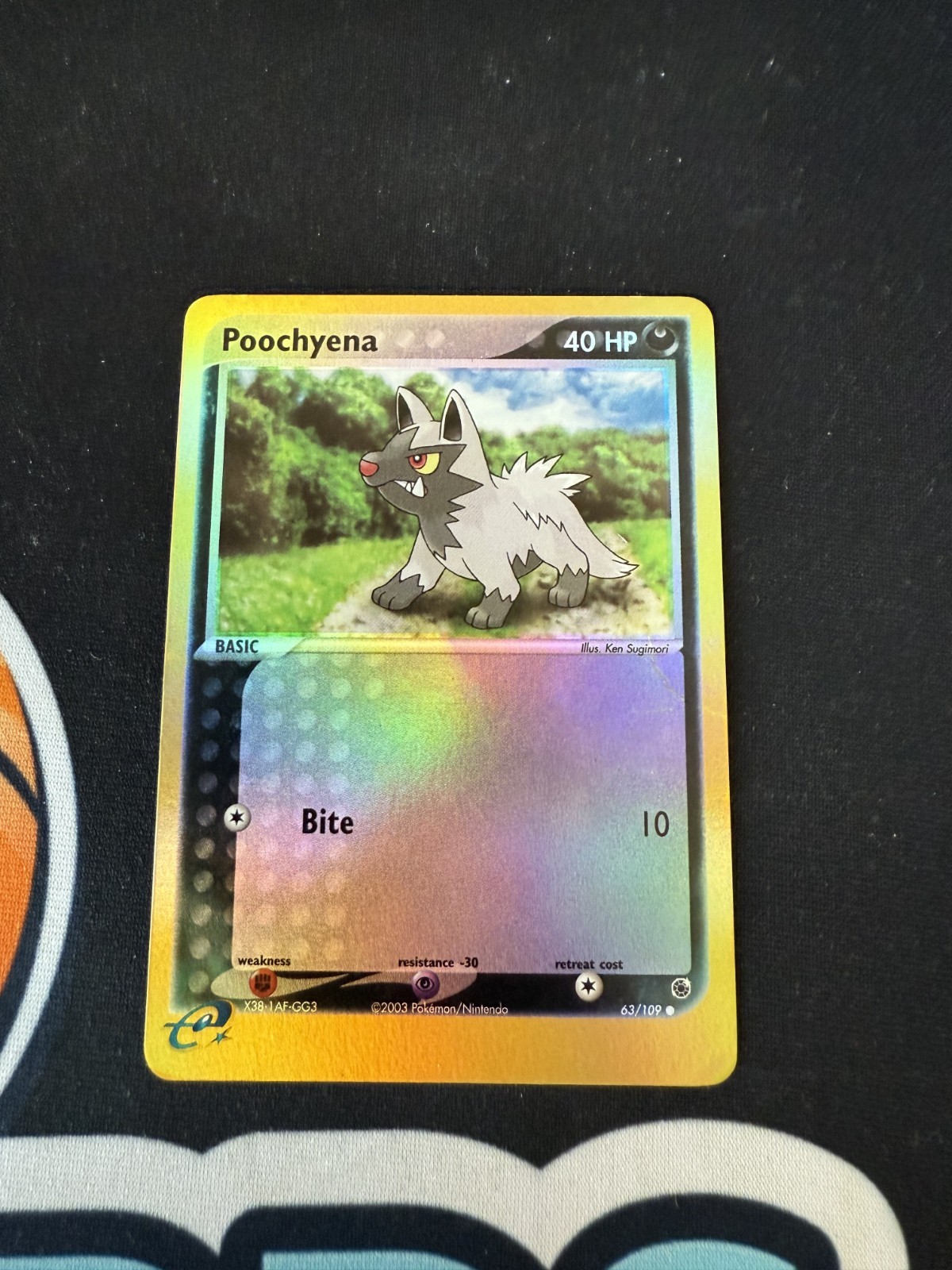 Poochyena 63/109 Ex Ruby and Sapphire Reverse Holo Pokemon TCG