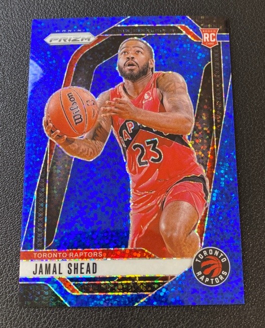 Jamal Shead 2024-25 Panini Prizm Blue Sparkle Prizm 123/144 RC #241