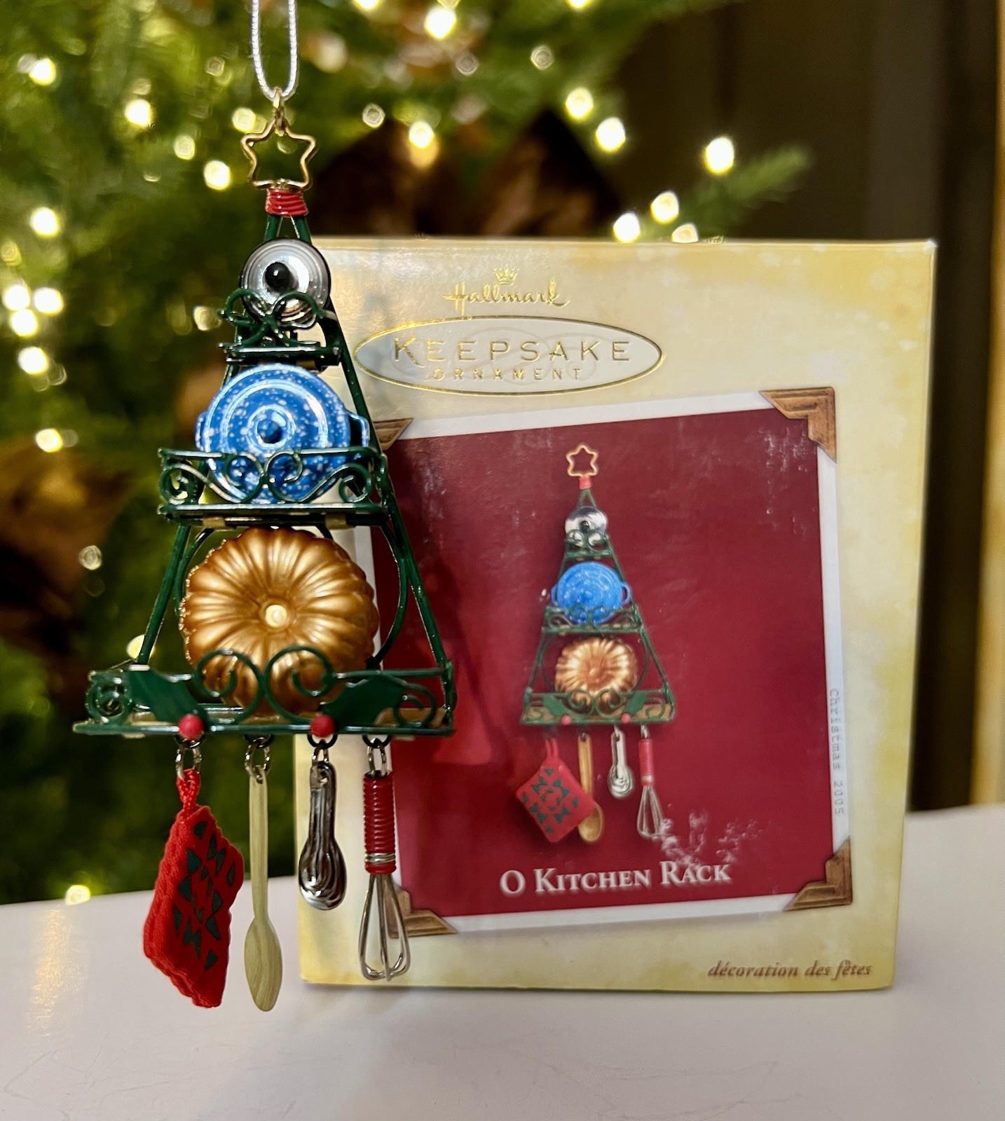 Hallmark Keepsake Christmas Ornament O Kitchen Rack 2005 Cooking