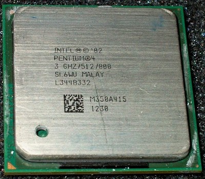 INTEL PENTIUM 4  3.0 GHz PROCESSOR, 800 MHz BUS, SL6WU, SOCKET 478, US SELLER