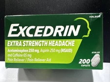 Excedrin Extra Strength Pain Reliever Caplets - 200 ct.- Exp.12/26 - *New Stock*