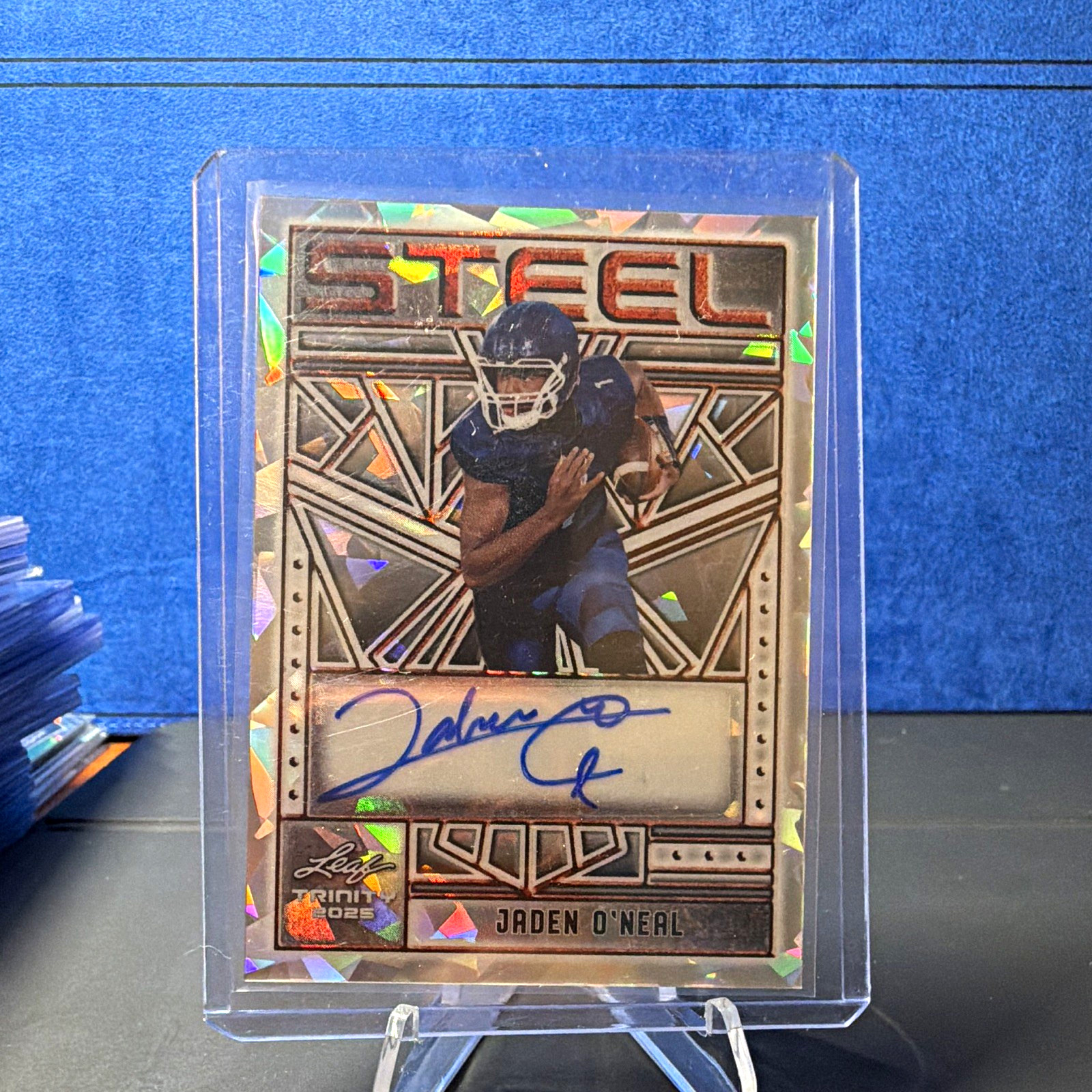 Leaf 2025 Trinity Steel Autographs Jaden O'Neal Oklahoma Sooners Auto 1/1 SA-JON