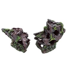 Aquarium-Deko, Dekoration Aquarium, Aquarium-Versteck, Schiffswrack mit Öffnung