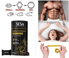  1 BEST-MALE ENLARGER THICKER LONGER BIGGER 3" GROWTH BOOST STAMINA 30 Gummies