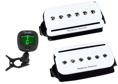 Seymour Duncan P-Rails SHPR-1s White Pickup Set P-90 Humbucker (FREE TUNER)