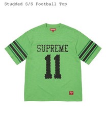 Size XL Supreme Studded S/S Football Top Gree...