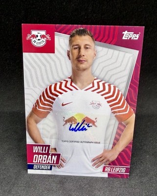 Willi Orban Auto - 2023-24 Topps RB Leipzig 100% Team Set Autogramm