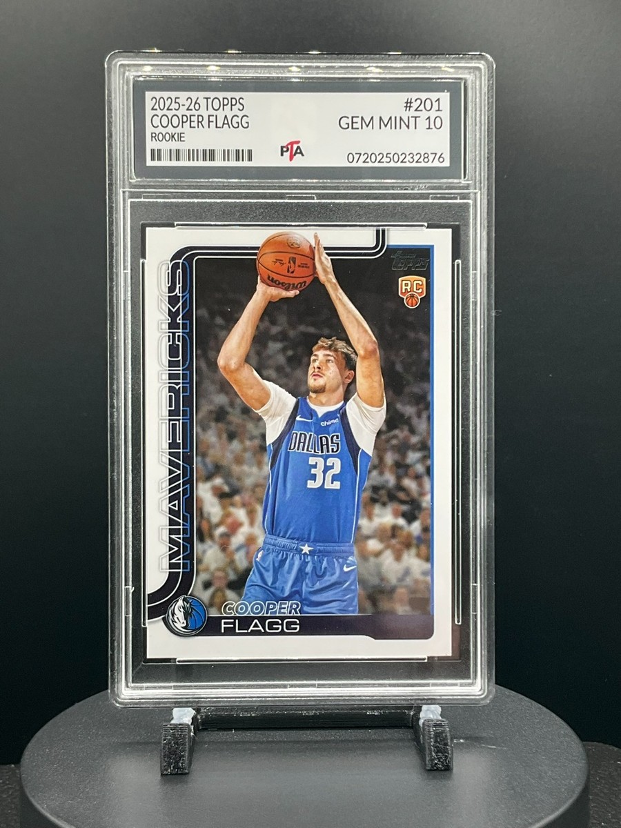 2025-26 Topps Flagship #201 Cooper Flagg Rookie Card Graded GEM