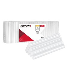 Arrow Full Size Hot Glue Sticks, 200 Pack Clear Glue Gun Sticks, 4" and 1/2